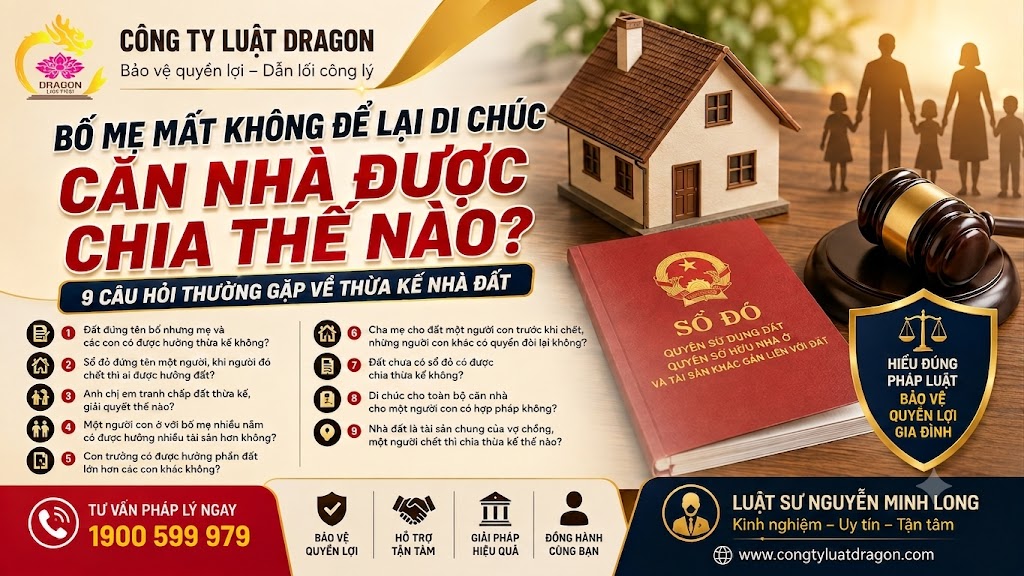 Bố mẹ mất không để lại di chúc, căn nhà được chia thế nào?